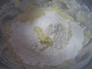 add dry ingredients to batter