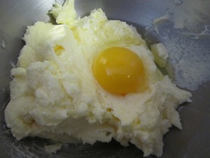 beat in eggs